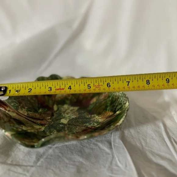 Vintage Jamieson's Capistrano California Pottery Leaf Shaped Candy Dish - Picture 7 of 9